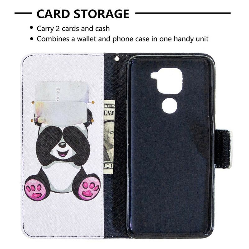 Kožené Puzdro Xiaomi Redmi Note 9 Panda Zábava