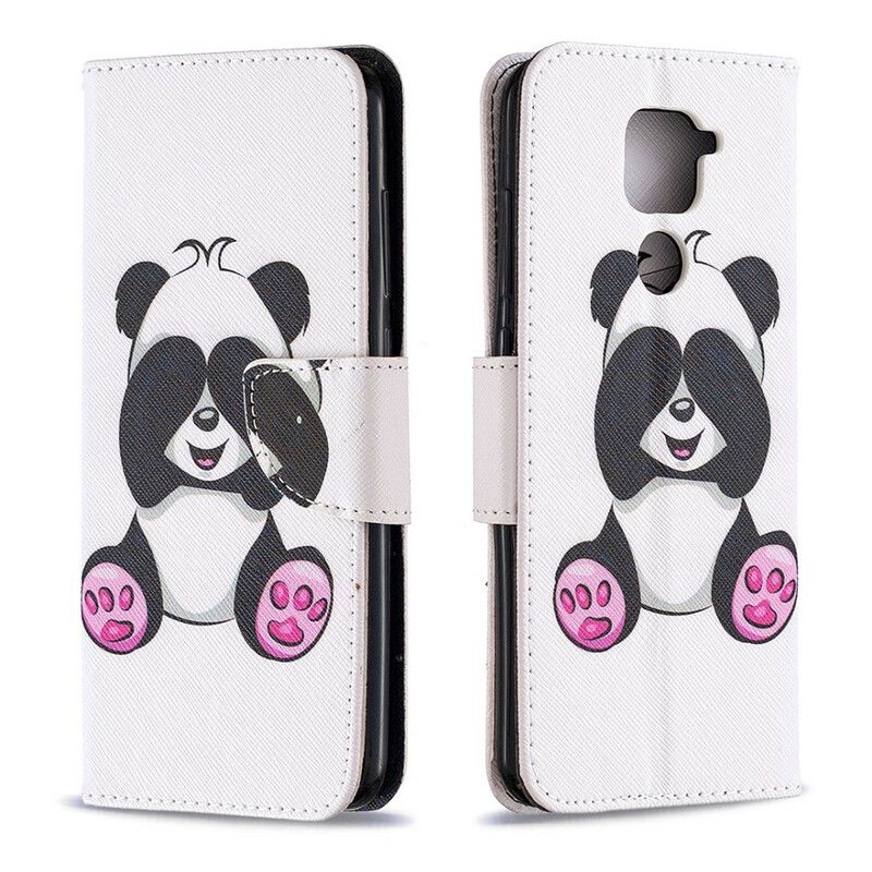 Kožené Puzdro Xiaomi Redmi Note 9 Panda Zábava