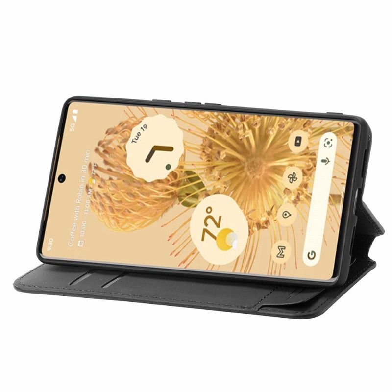 Flipové Puzdro Google Pixel 6 Pro Kožené Puzdro Dizajn Caseneo Rfid