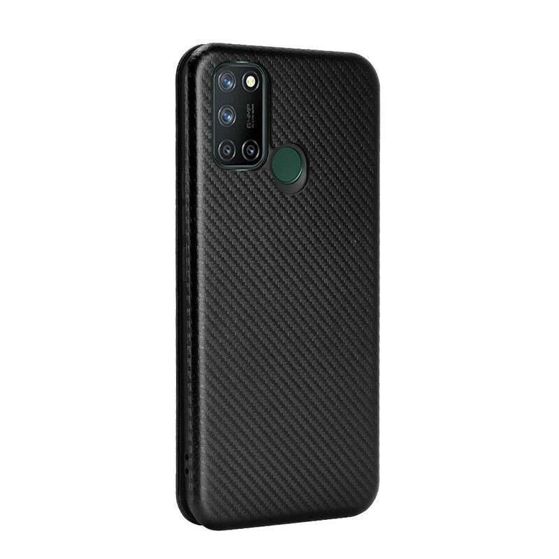 Flipové Puzdro Realme 7i Kožené Puzdro Silikónový Uhlík