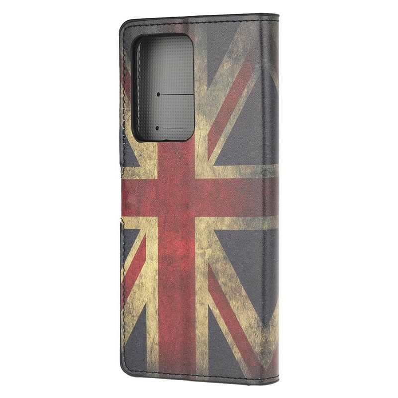 Kožené Puzdro Samsung Galaxy Note 20 Ultra Vlajka Anglicka