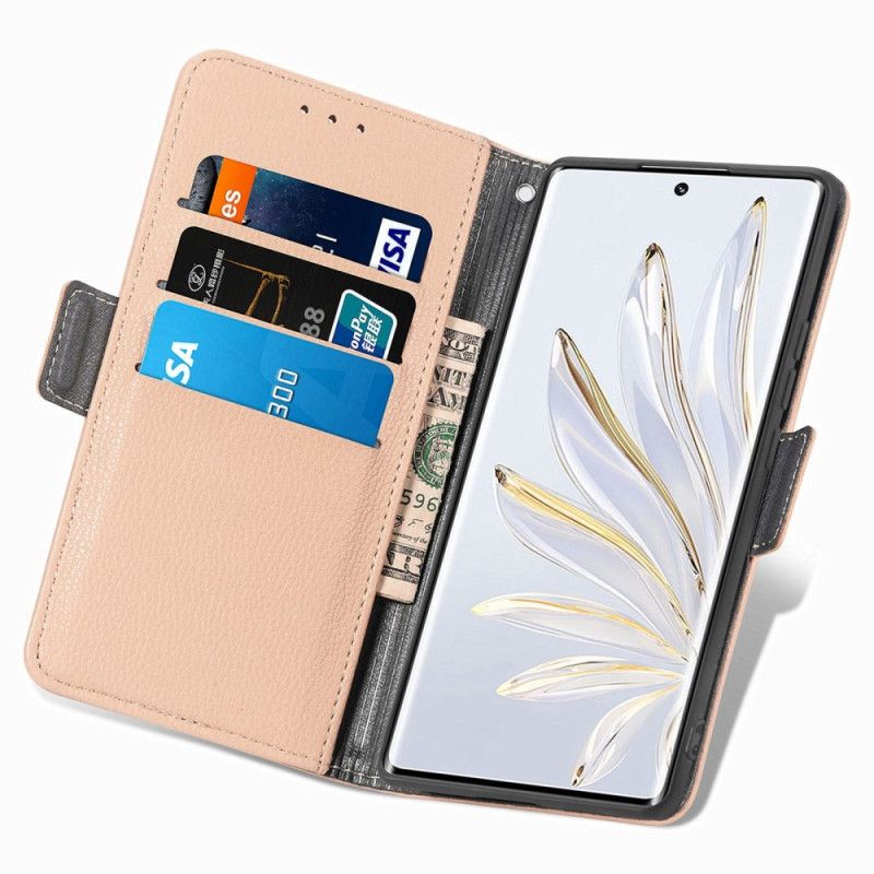 Kožené Puzdro Honor 70 3d Kvety