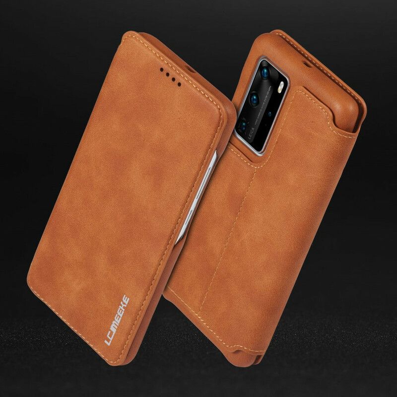 Flipové Puzdro Huawei P40 Kožené Puzdro Kožený Efekt Lc.imeeke