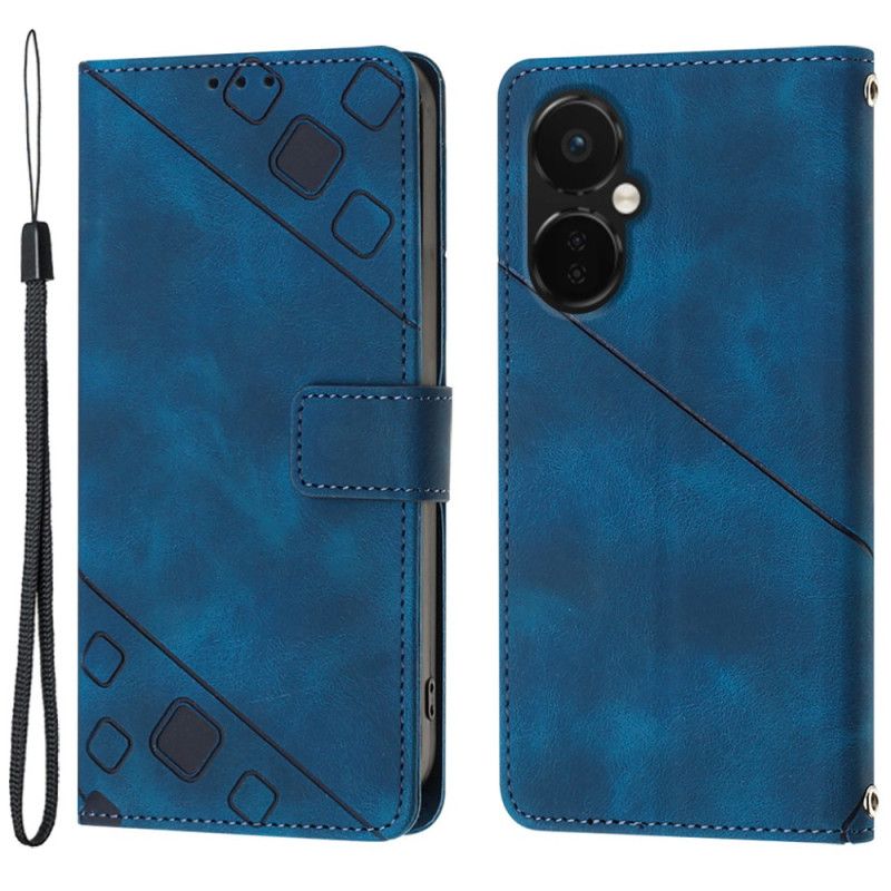 Kožené Puzdro OnePlus Nord CE 3 Lite 5G Strappy Štýl 70. Rokov
