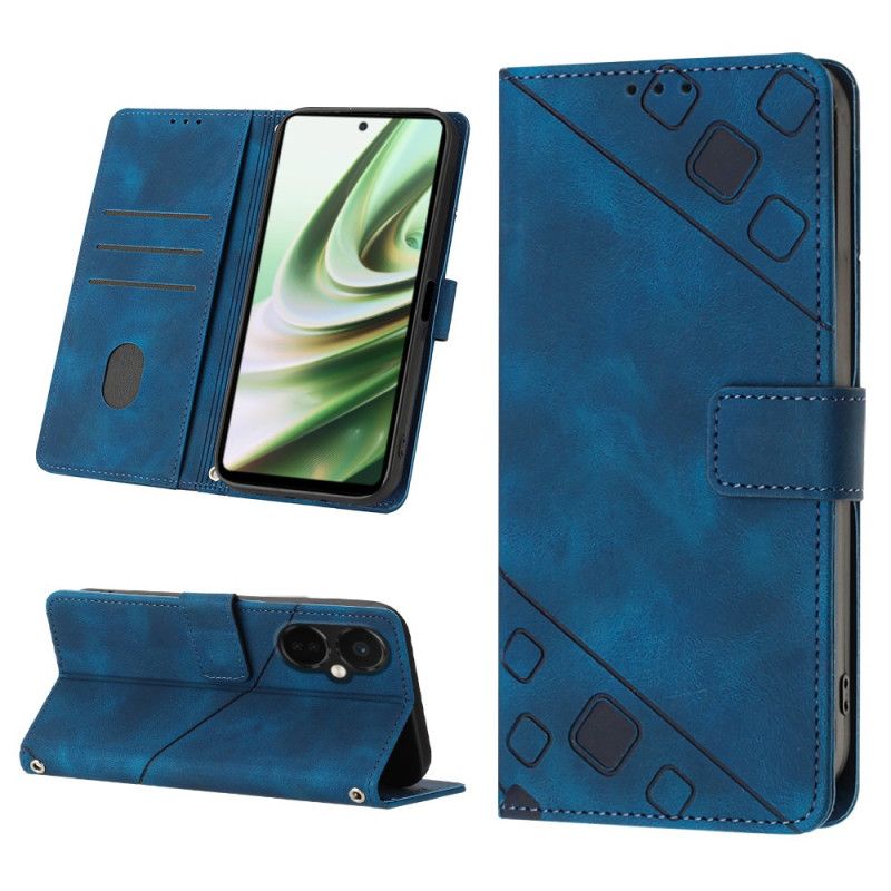 Kožené Puzdro OnePlus Nord CE 3 Lite 5G Strappy Štýl 70. Rokov