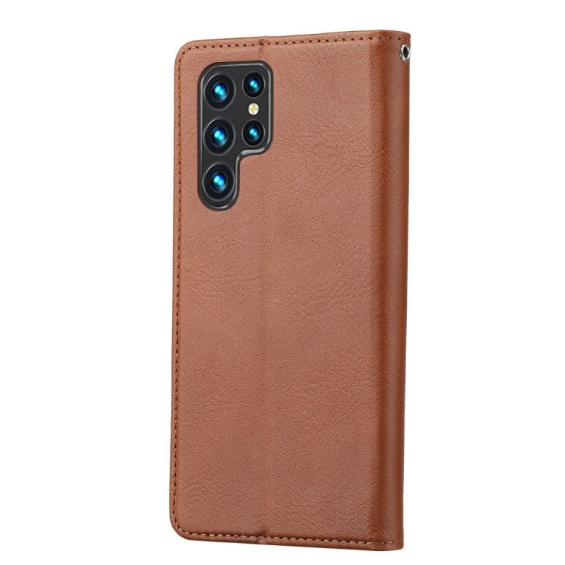 Kožené Puzdro Na Samsung Galaxy S24 Ultra 5g Predné Vrecko