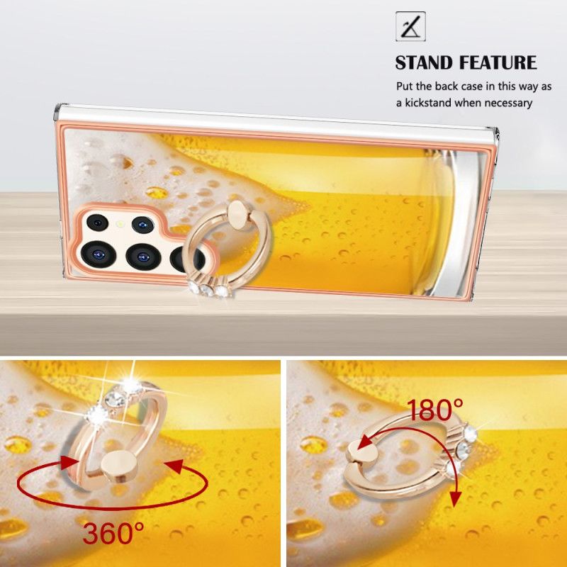 Kryt Na Samsung Galaxy S24 Ultra 5g S Podporným Krúžkom Na Pivo