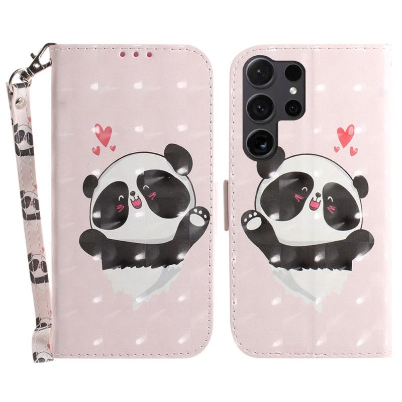 Puzdro Na Samsung Galaxy S24 Ultra 5g Panda Love S Popruhom