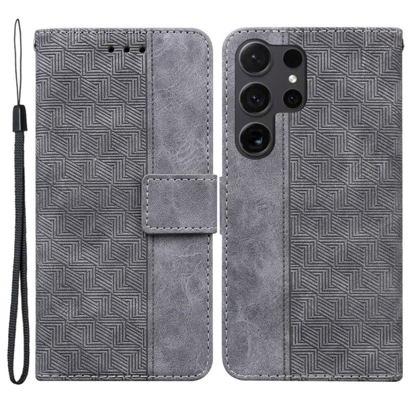 Puzdro Na Samsung Galaxy S24 Ultra 5g Pásik Tkaný Vzor