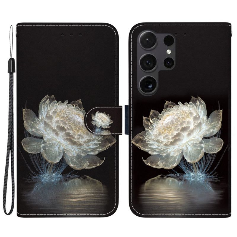 Puzdro Samsung Galaxy S24 Ultra 5g Krištáľová Pivónia S Remienkom