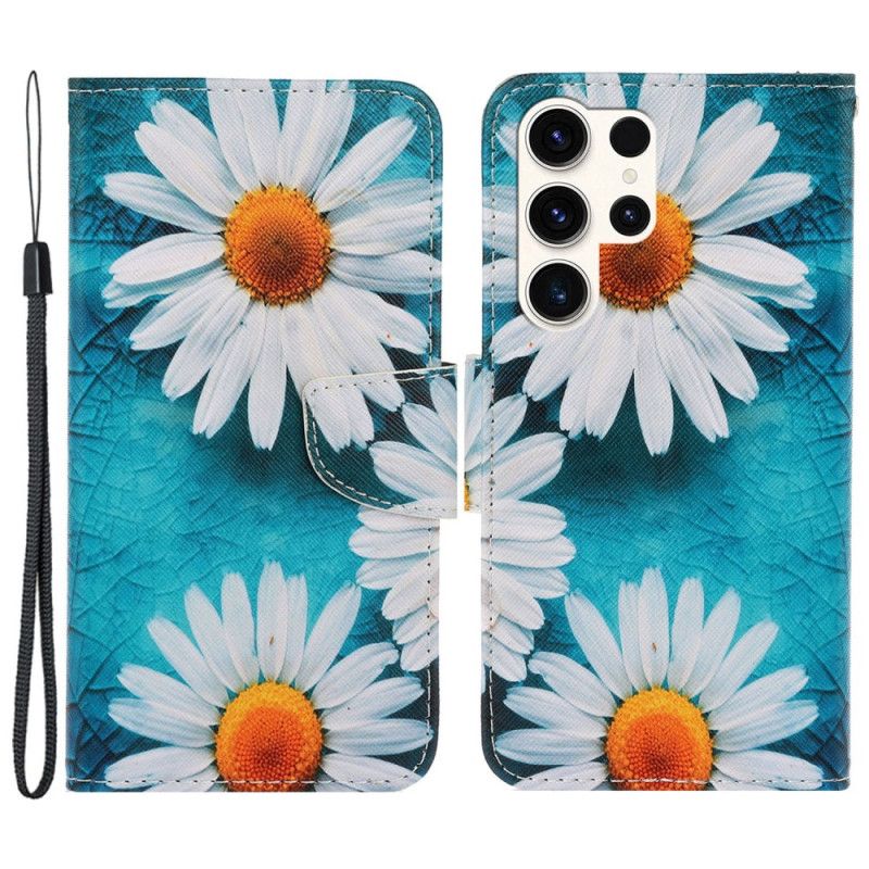 Puzdro Samsung Galaxy S24 Ultra 5g Remienok Chryzantémy
