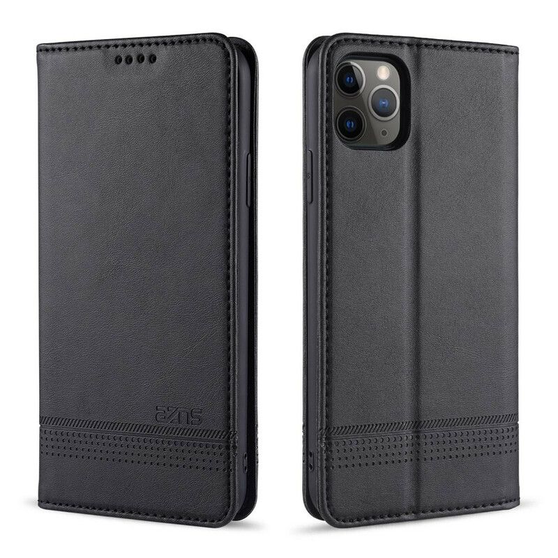Flipové Puzdro iPhone 12 Pro Max Kožené Puzdro Kožený Štýl Azns