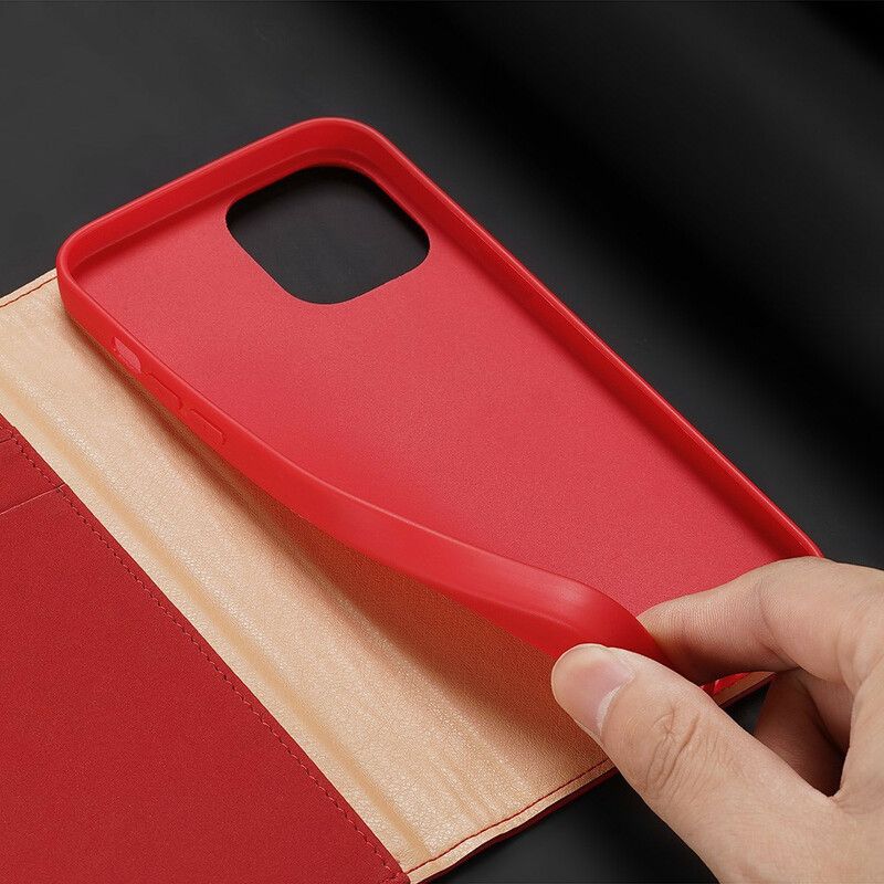Flipové Puzdro iPhone 12 Pro Max Kožené Puzdro Séria Prianí Dux-ducis
