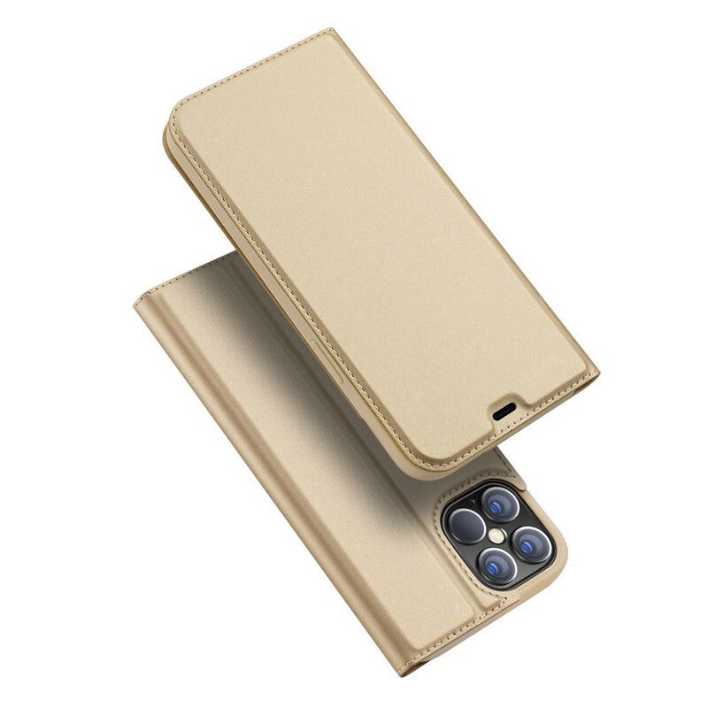 Flipové Puzdro iPhone 12 Pro Max Kožené Puzdro Skin Pro Series Dux Ducis