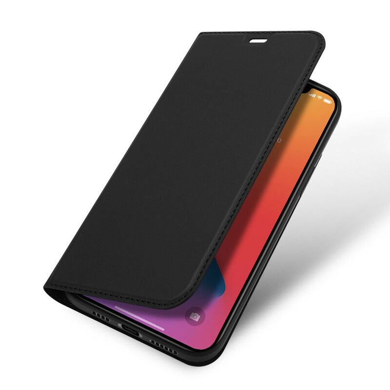 Flipové Puzdro iPhone 12 Pro Max Kožené Puzdro Skin Pro Series Dux Ducis
