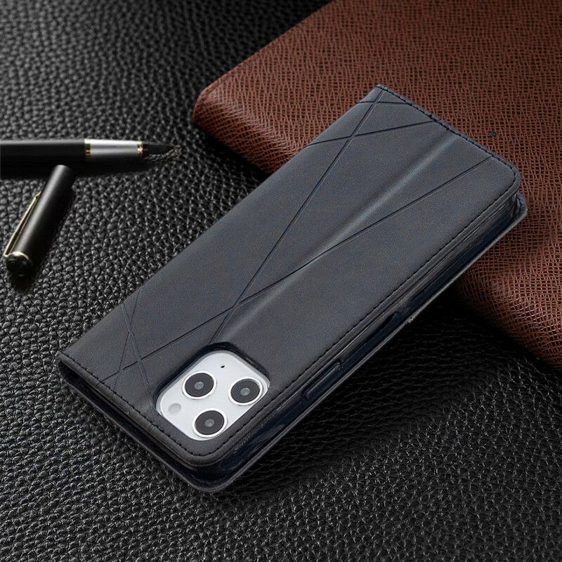 Flipové Puzdro iPhone 12 Pro Max Kožené Puzdro Umelecký Štýl