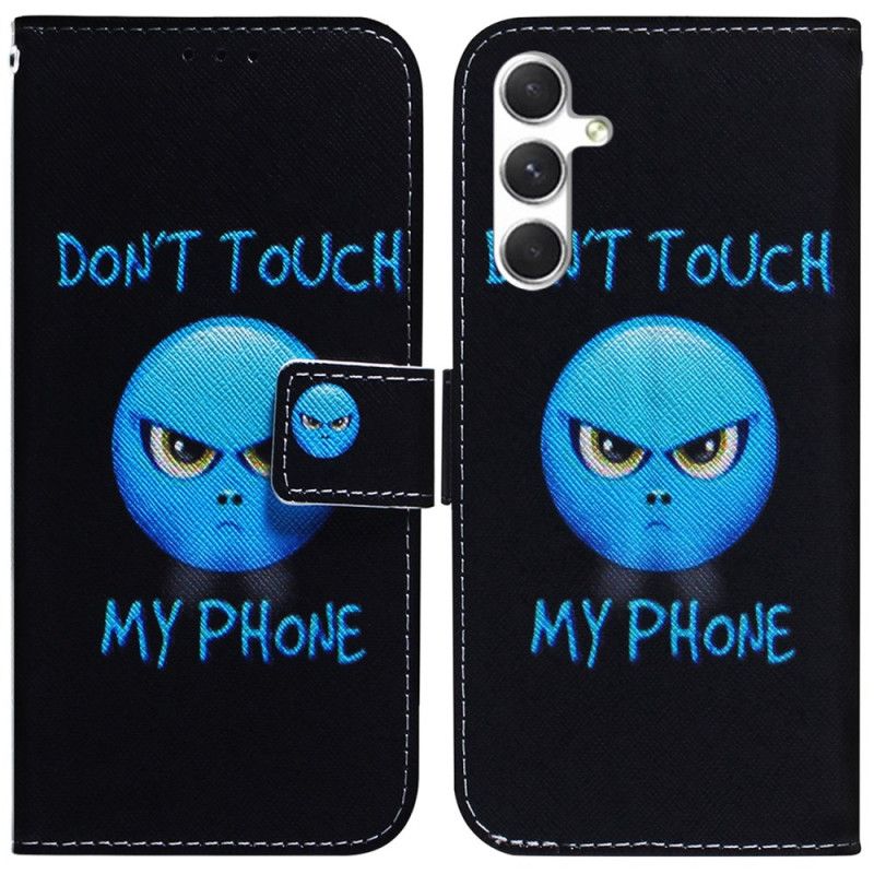 Kožené Puzdro Samsung Galaxy S24 Plus 5g Kryt Na Mobil Telefón Emoji