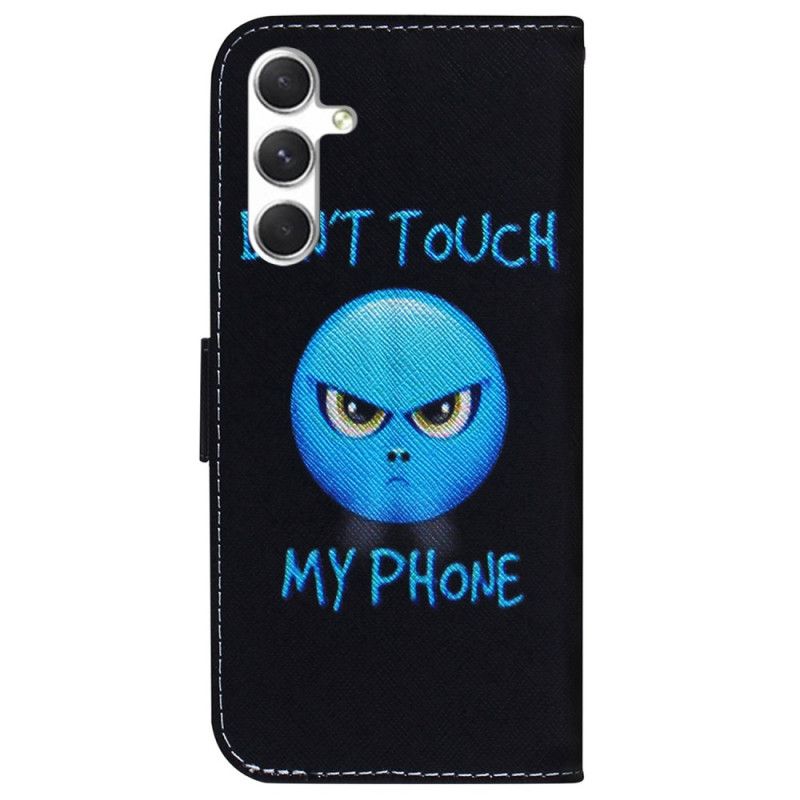Kožené Puzdro Samsung Galaxy S24 Plus 5g Kryt Na Mobil Telefón Emoji