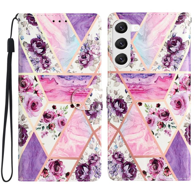 Puzdro Samsung Galaxy S24 Plus 5g Fialové Kvety