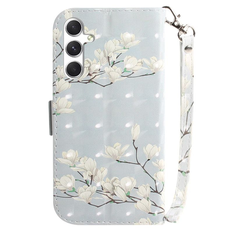 Puzdro Samsung Galaxy S24 Plus 5g Lanière Magnolias