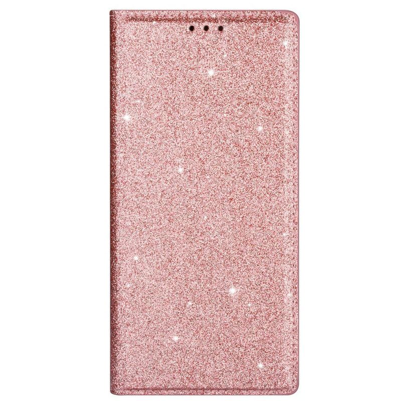 Flipové Puzdro Samsung Galaxy S20 Kožené Puzdro Flitrový Štýl