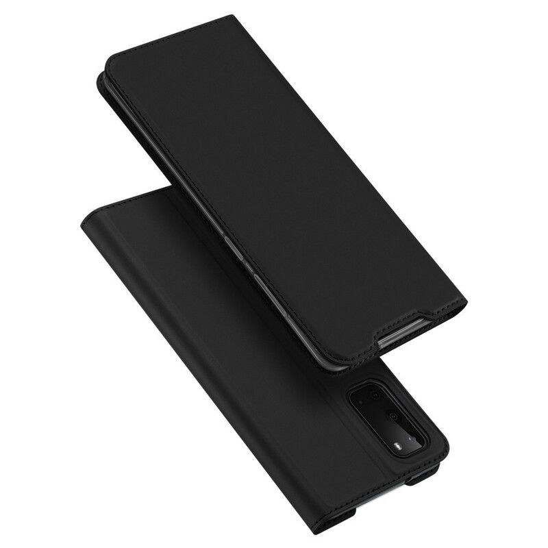 Flipové Puzdro Samsung Galaxy S20 Kožené Puzdro Skin Pro Dux Ducis