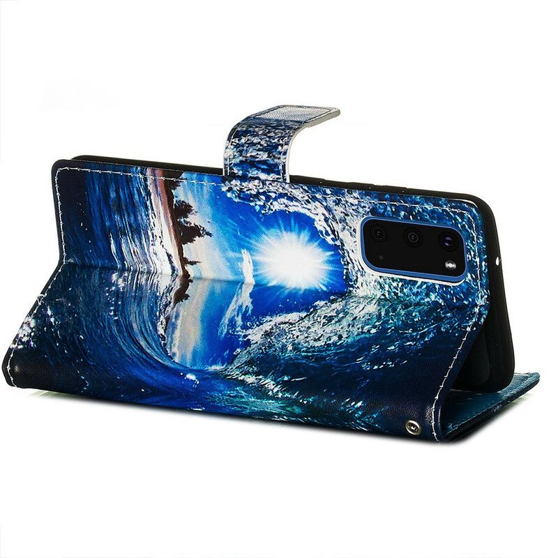 Kožené Puzdro Samsung Galaxy S20 Miluje Vlnu