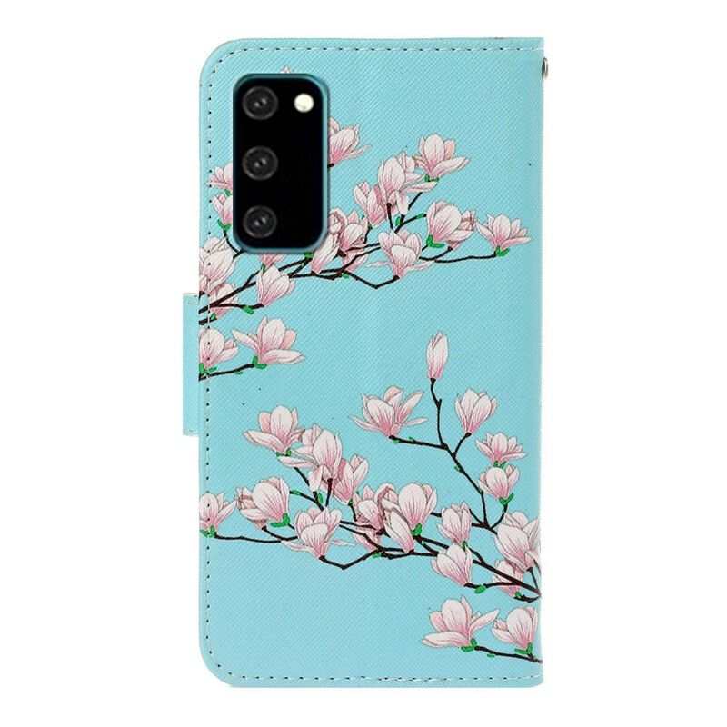 Kožené Puzdro Samsung Galaxy S20 Strappy Krík