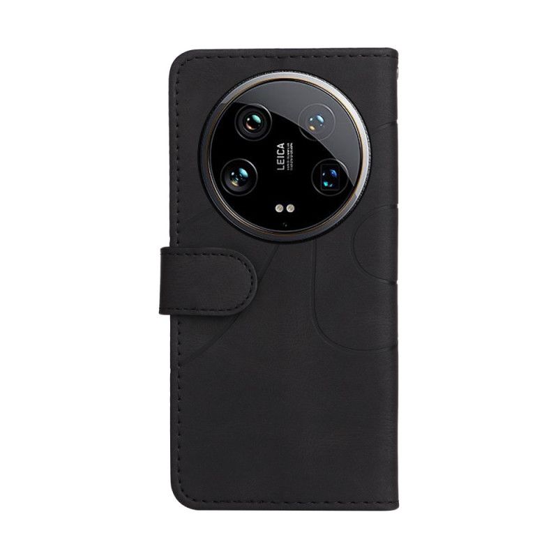 Puzdro Na Xiaomi 14 Ultra Dvojfarebné A Vlnité Čiary