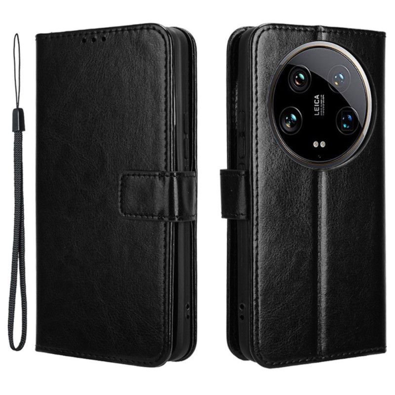 Puzdro Xiaomi 14 Ultra Krikľavá Umelá Koža