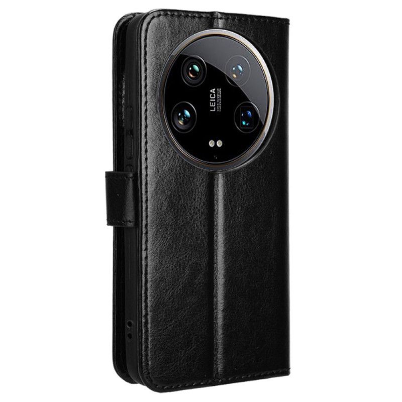 Puzdro Xiaomi 14 Ultra Krikľavá Umelá Koža