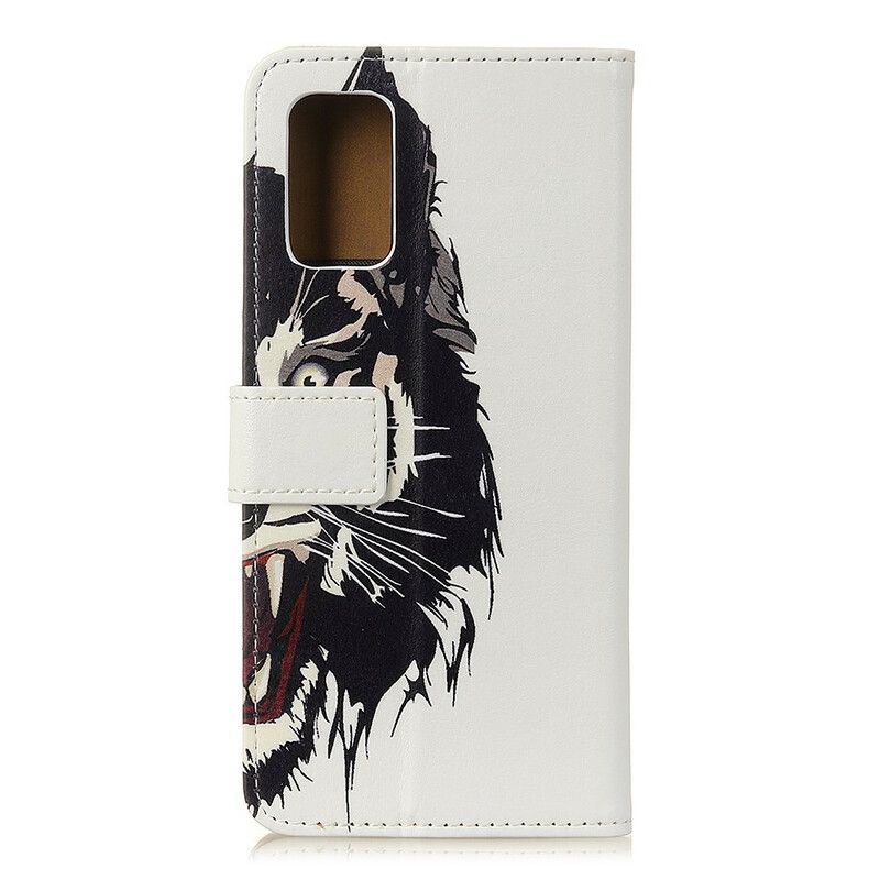 Kožené Puzdro Samsung Galaxy A02s Divoký Tiger