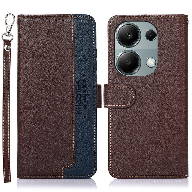 Kožené Puzdro Xiaomi Redmi Note 13 Pro 4g Dvojfarebné Blokovanie Rfid