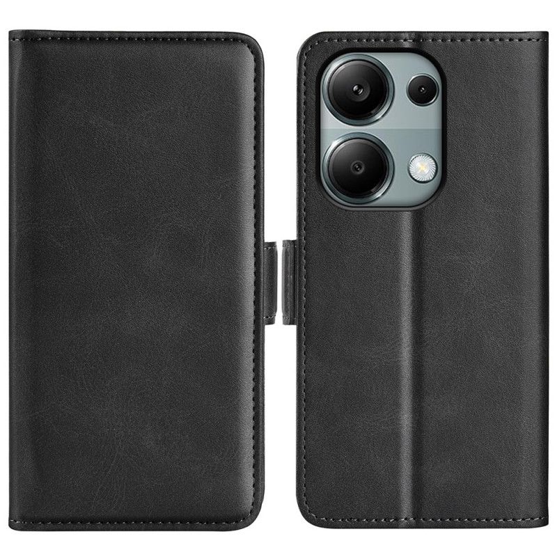Kožené Puzdro Xiaomi Redmi Note 13 Pro 4g Kryt Na Mobil Dvojitá Magnetická Spona