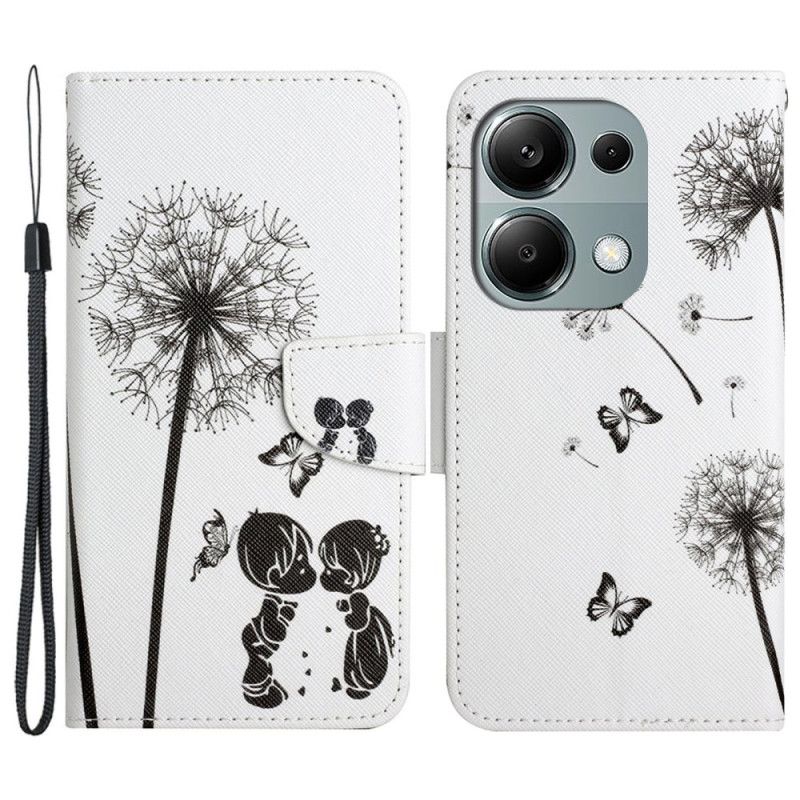 Kožené Puzdro Xiaomi Redmi Note 13 Pro 4g Púpavová Láska S Remienkom