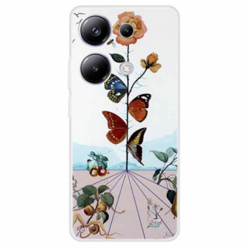 Kryt Xiaomi Redmi Note 13 Pro 4g Motýlie Kvety