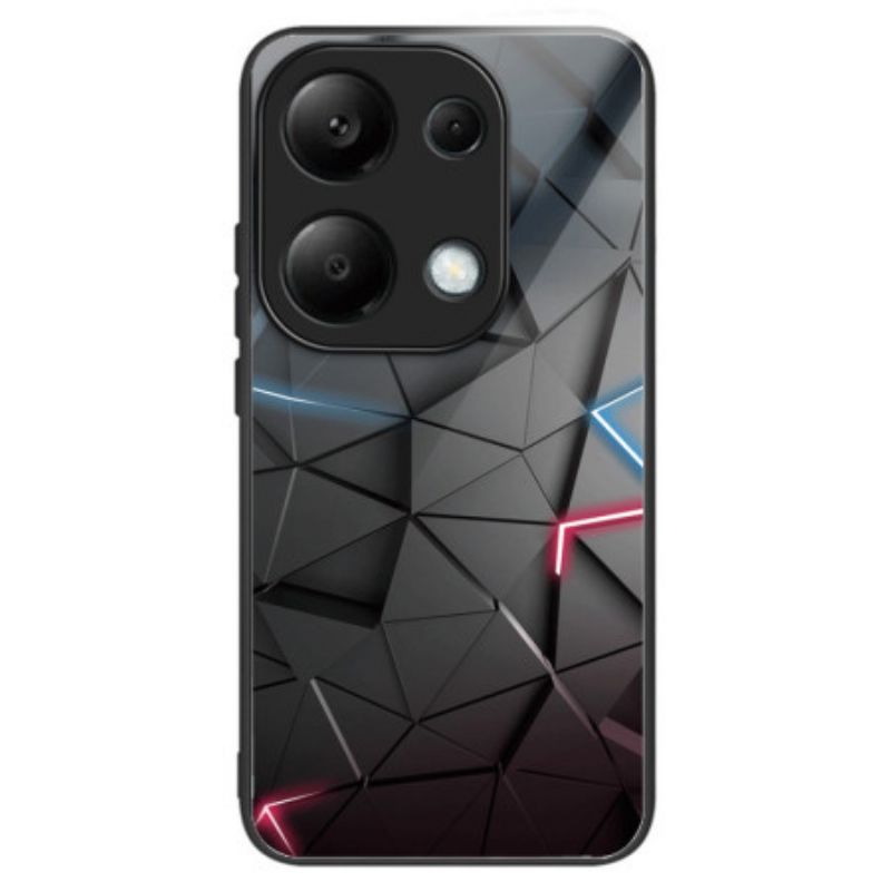 Kryt Xiaomi Redmi Note 13 Pro 4g Tvrdené Sklo Čierne Trojuholníky