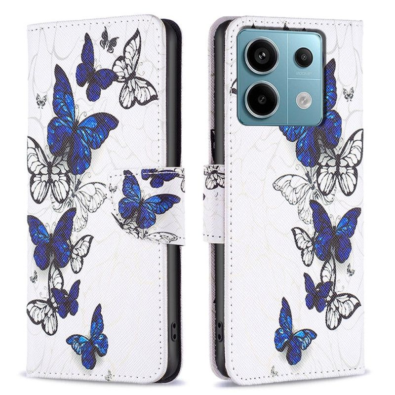 Puzdro Na Xiaomi Redmi Note 13 Pro 4g Motýle Na Bielom Pozadí