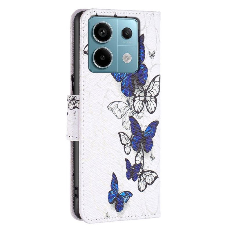Puzdro Na Xiaomi Redmi Note 13 Pro 4g Motýle Na Bielom Pozadí