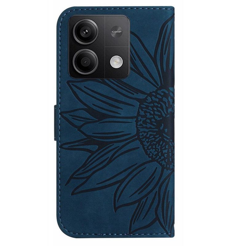 Puzdro Xiaomi Redmi Note 13 Pro 4g Potlač Slnečnice S Remienkom