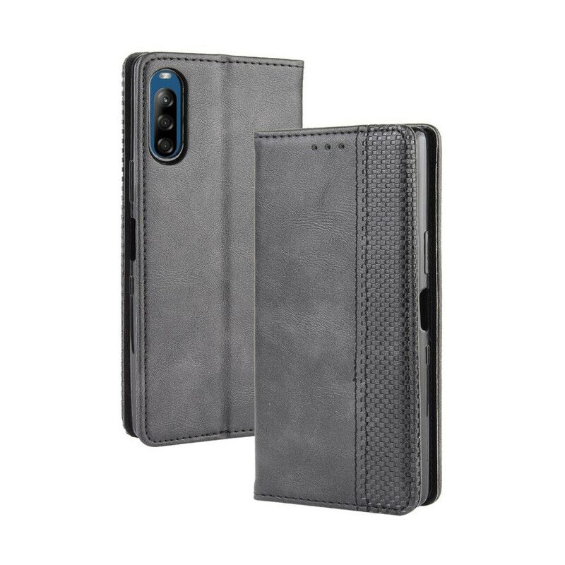 Flipové Puzdro Sony Xperia L4 Kožené Puzdro Štylizovaný Efekt Vintage Kože