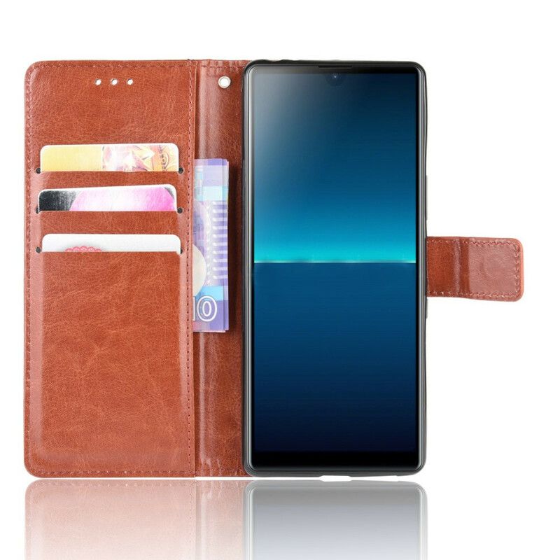 Kožené Puzdro Sony Xperia L4 Krikľavá Umelá Koža