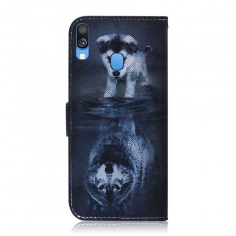 Kožené Puzdro Samsung Galaxy A40 Ernesto Vlk