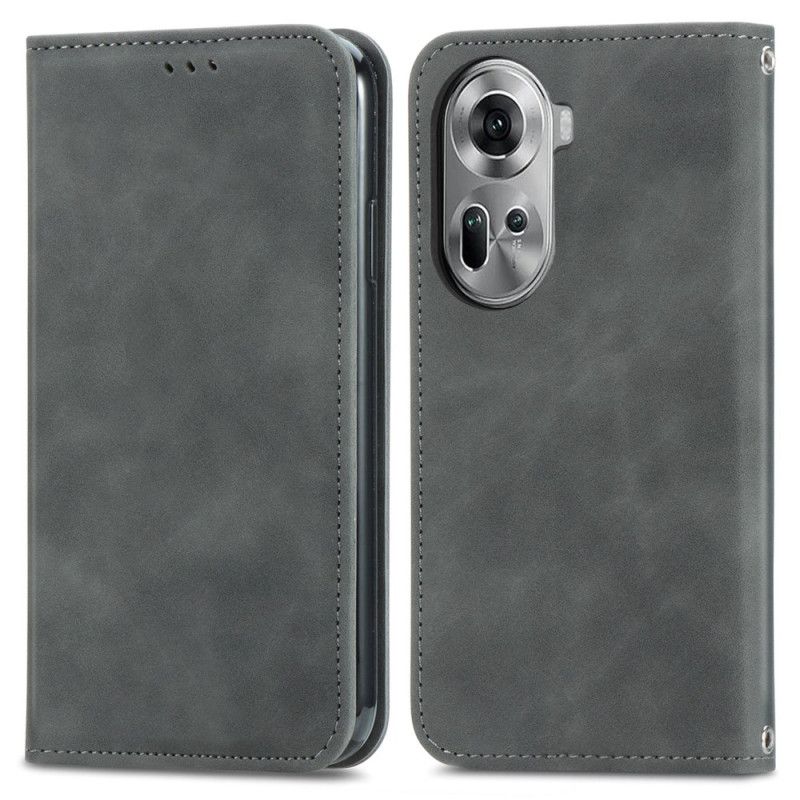 Kožené Puzdro Na Oppo Reno 11 5g Semišový Efekt