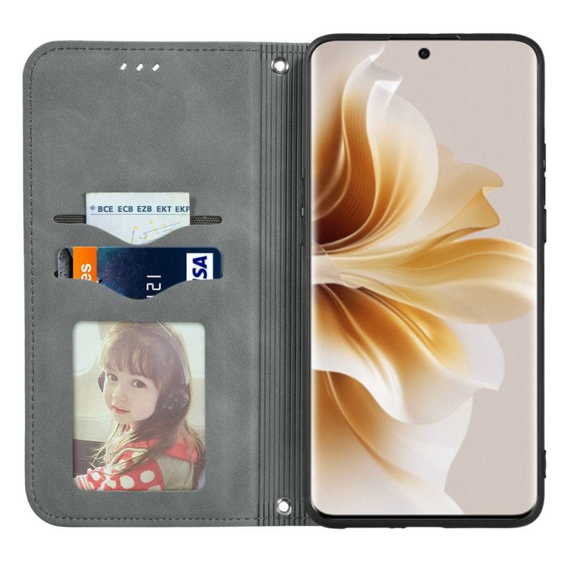 Kožené Puzdro Na Oppo Reno 11 5g Semišový Efekt