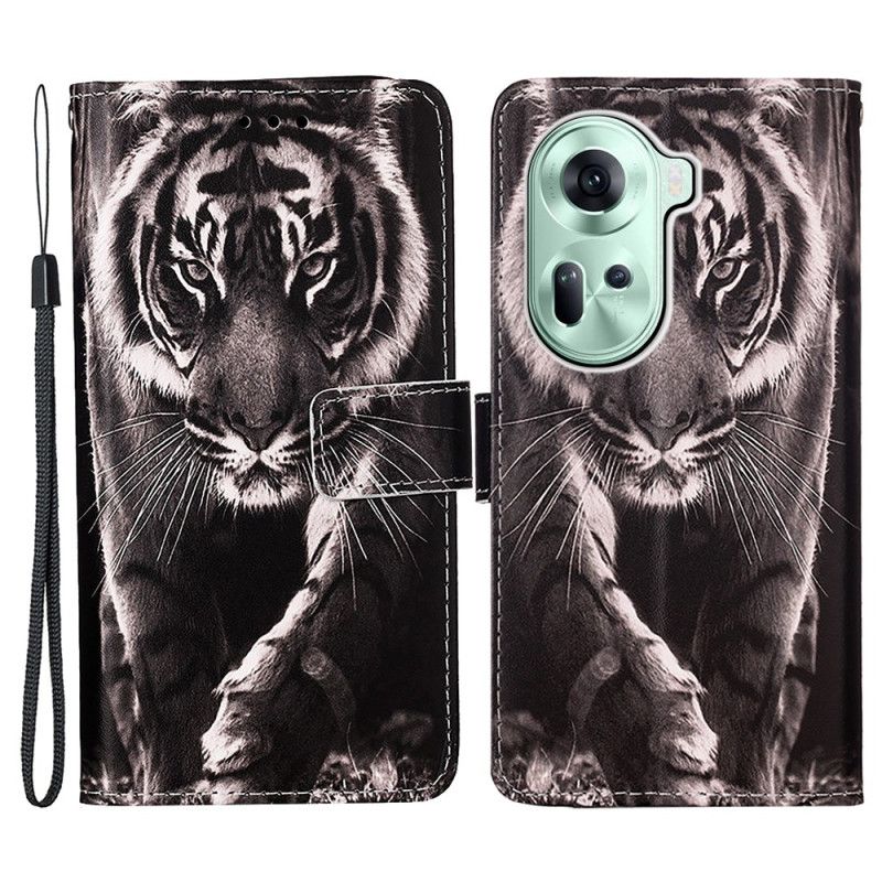 Kožené Puzdro Oppo Reno 11 5g Tiger S Popruhom