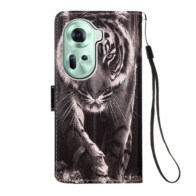 Kožené Puzdro Oppo Reno 11 5g Tiger S Popruhom