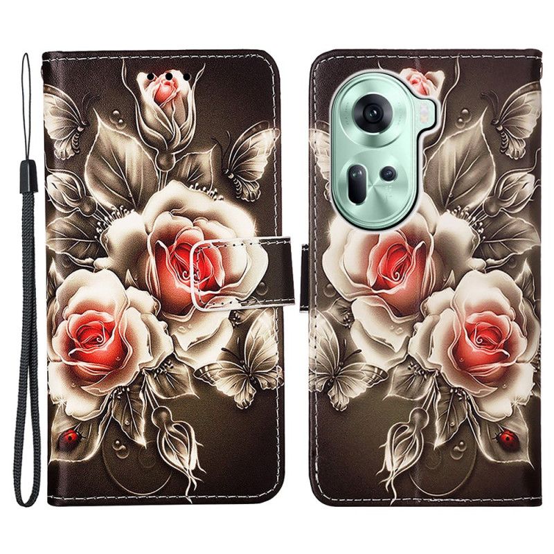 Puzdro Na Oppo Reno 11 5g Remenné Ruže