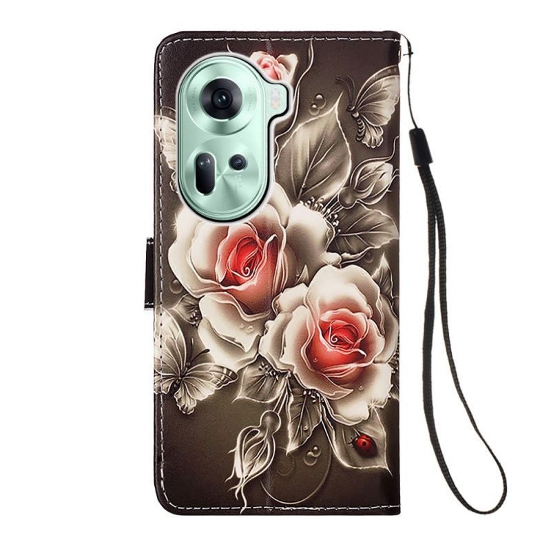 Puzdro Na Oppo Reno 11 5g Remenné Ruže