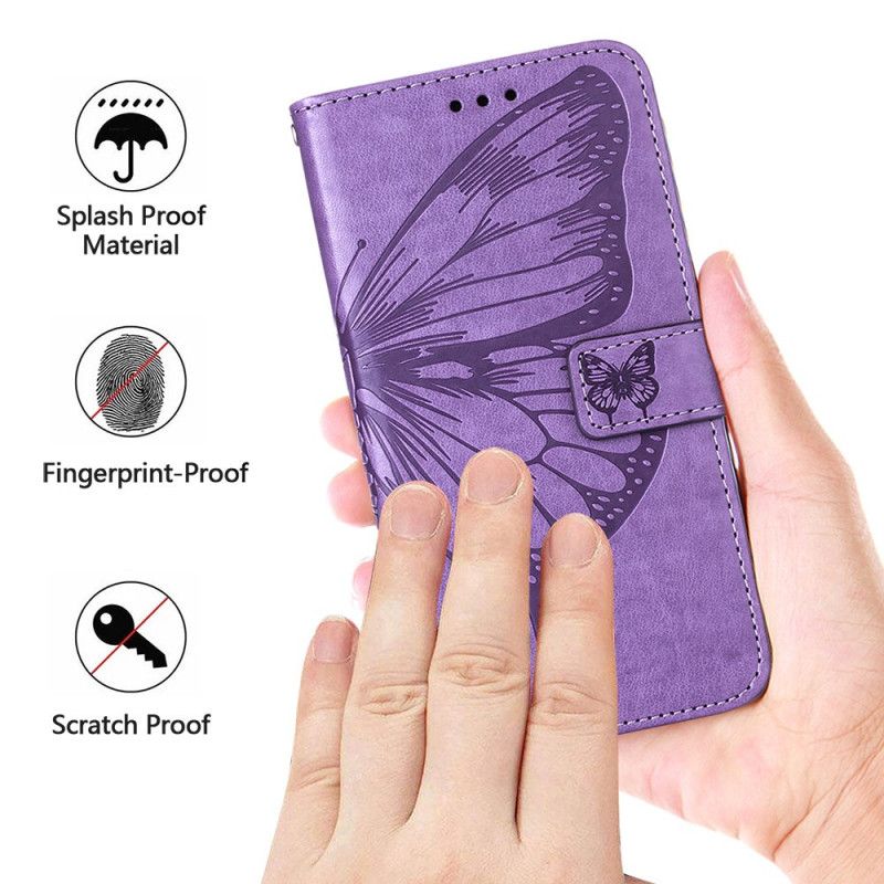 Puzdro Oppo Reno 11 5g Kvetinový Motýľ S Remienkom